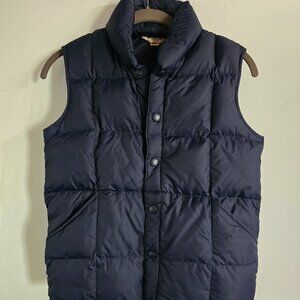 Lands' End Kids Blue Quilted Vest Cozy blue vest sz 7-8.